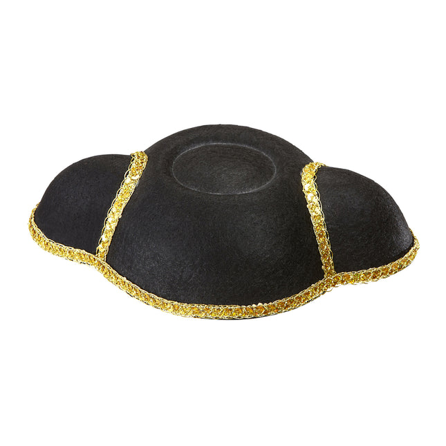 Cappello da pirata oro nero