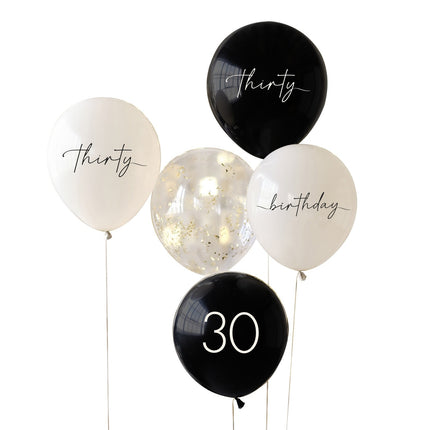 Set di palloncini 30 anni 30cm 5pz