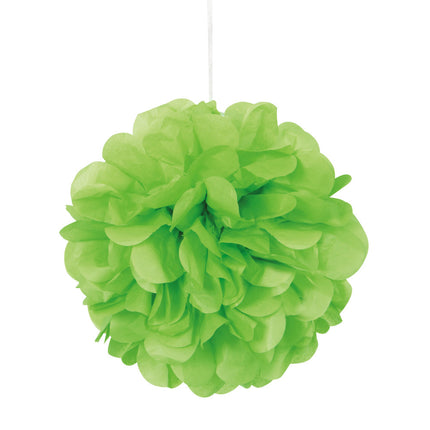 Pompon verde lime 20 cm 3 pezzi