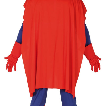 Costume da supereroe blu rosso