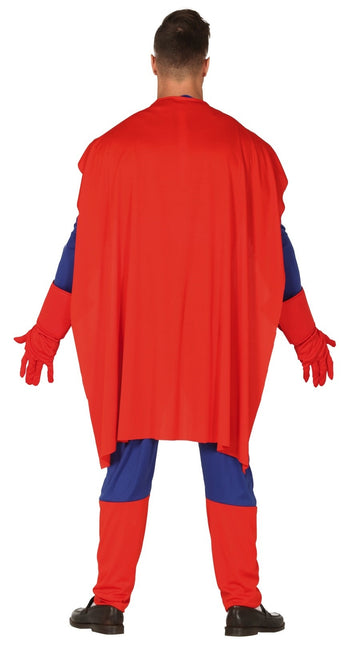 Costume da supereroe blu rosso