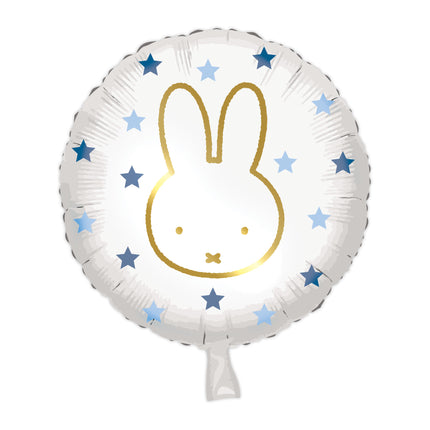 Palloncino ad elio Miffy blu vuoto 45 cm