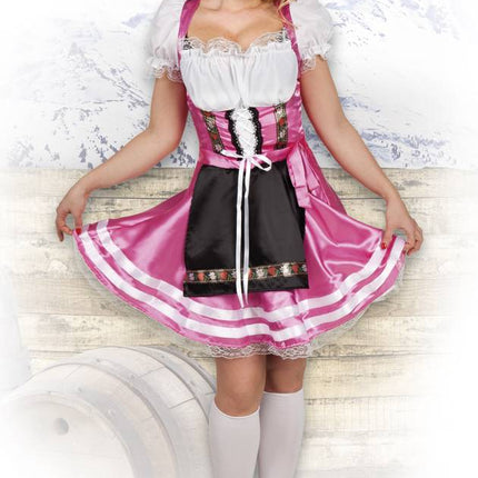 Abito Dirndl Oktoberfest Rosa