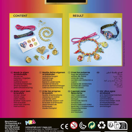 Set di braccialetti alti arcobaleno