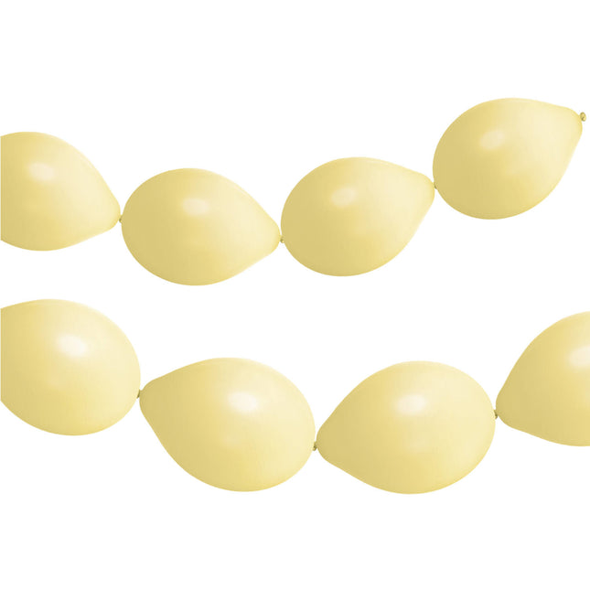 Ghirlanda di palloncini giallo chiaro giallo polvere 3m 8pz