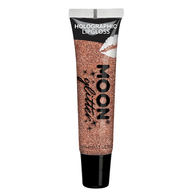 Moon Glitter Holographic Glitter Lipgloss Oro Rosa 15ml