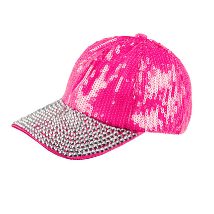 Cappellino rosa bling bling