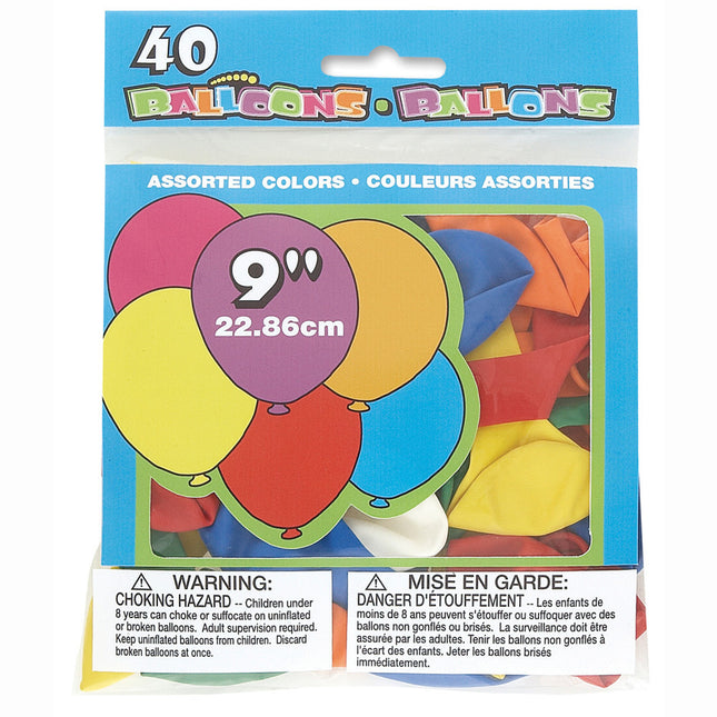 Palloncini colorati 23cm 40pz