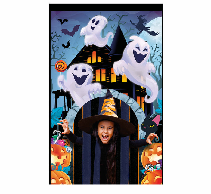 Tenda per porta Halloween Fantasmi 2,45 m