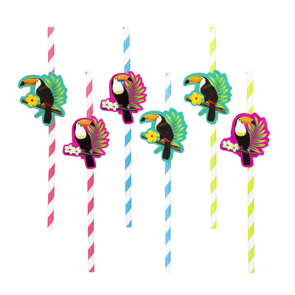 Cannucce di carta Toucan 20cm 6pz