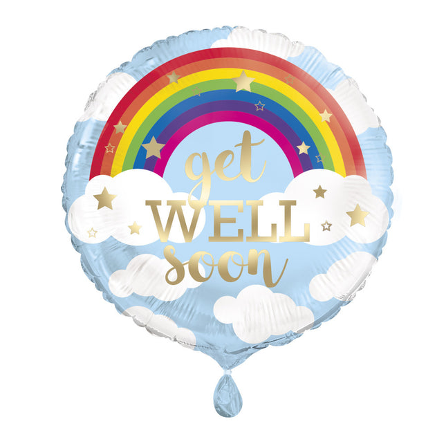 Palloncino ad elio Get Well Soon 45 cm vuoto