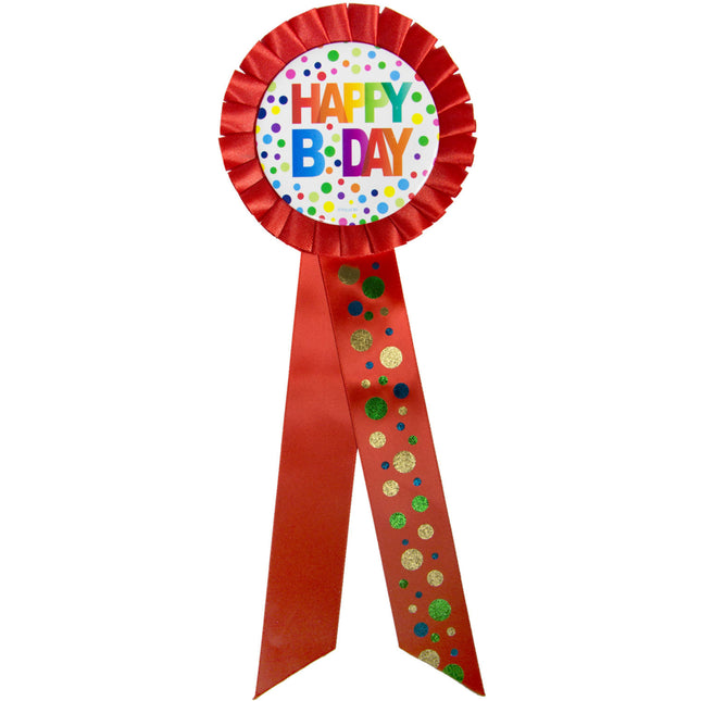 Rosone di compleanno Happy Birthday Dots XL 30cm