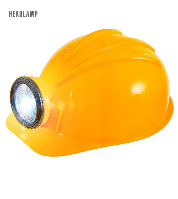 Casco da costruzione con luce