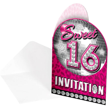 Inviti Sweet 16 8 pezzi