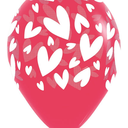 Palloncini Modern Hearts Mix 30cm 25pz