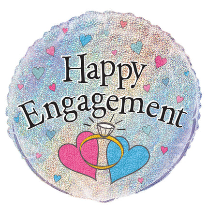 Palloncino ad elio Happy Engagement 45 cm vuoto