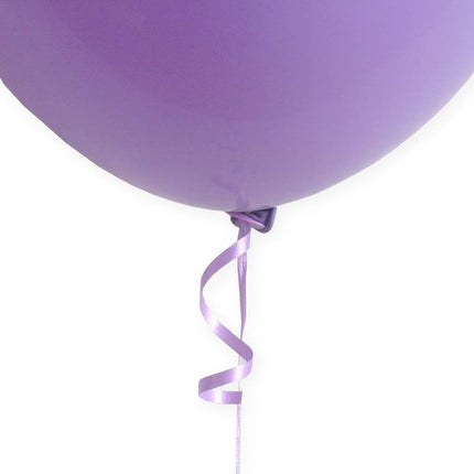 Clip a sgancio rapido per palloncini viola con nastro 100pz