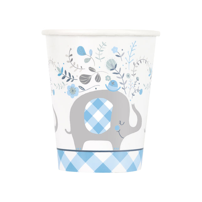 Tazze Baby Elephant Blu 266ml 8 pezzi