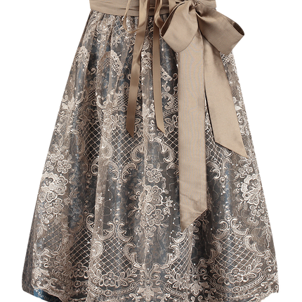 Abito Dirndl Bianco Blu Oktoberfest Rosa Donna