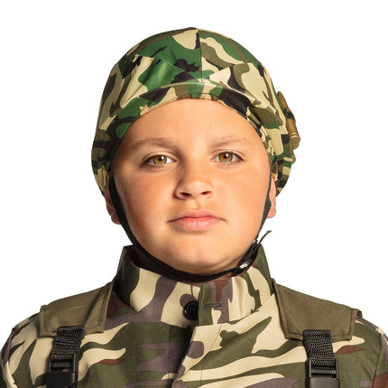 Casco militare da bambino regolabile