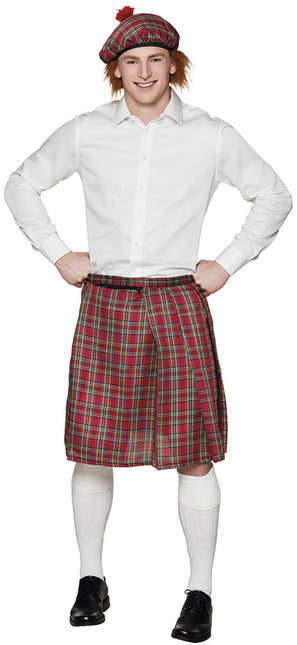 Kilt scozzese rosso