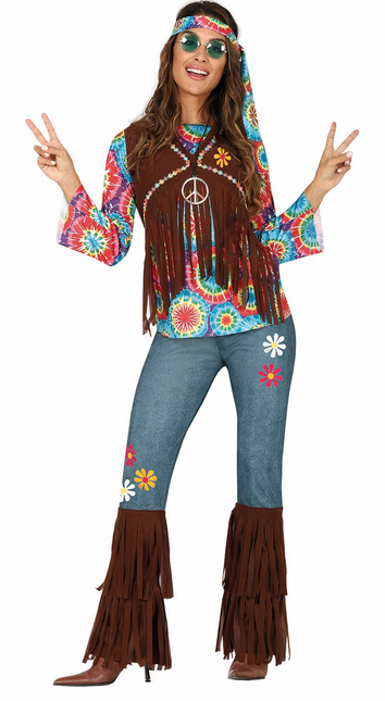 Costume Hippie colorato