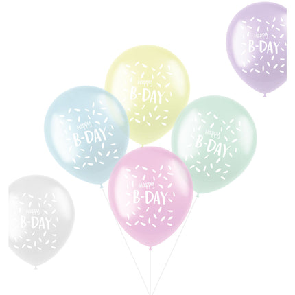 Palloncini Happy B-Day 33cm 6pz