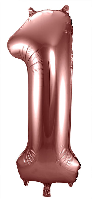 Pallone in foil Figura 1 Bronzo XL 86cm vuoto