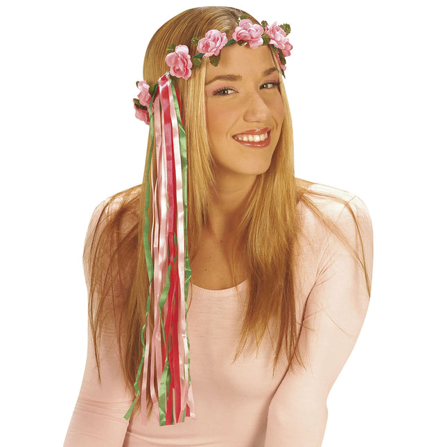 Cerchietto per capelli con fiori