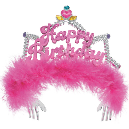 Corona delle Principesse Buon Compleanno Rosa