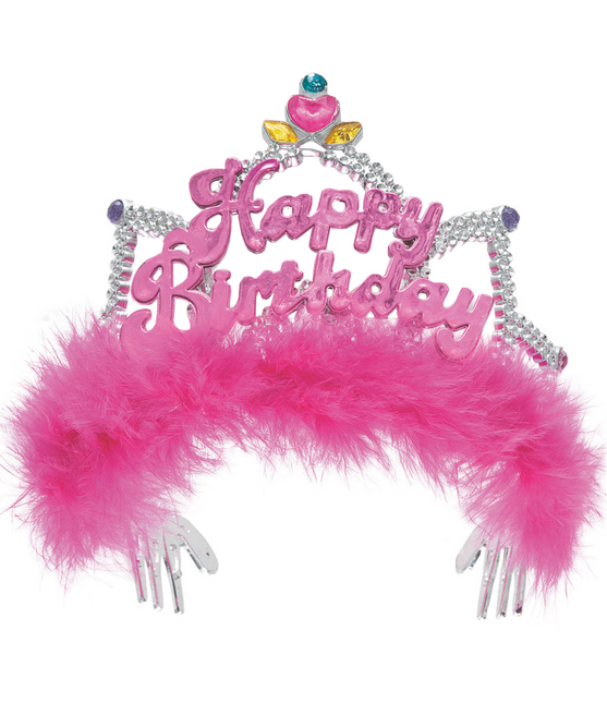 Corona delle Principesse Buon Compleanno Rosa