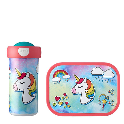 Lunchset Campus Tazza scuola+Lunchbox Unicorno