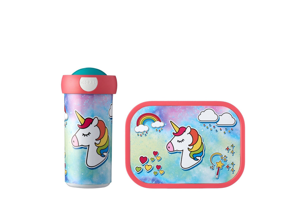 Lunchset Campus Tazza scuola+Lunchbox Unicorno