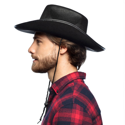 Cappello da cowboy nero