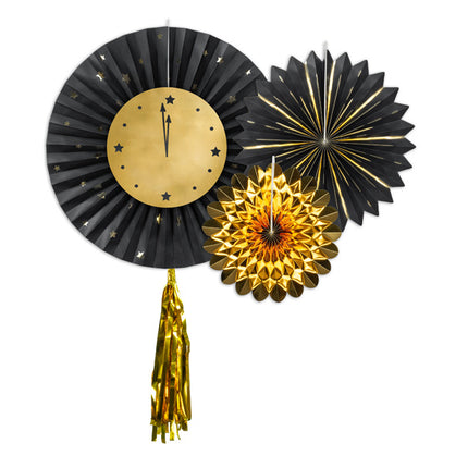 Orologio decorativo da appendere per Capodanno 3 pezzi