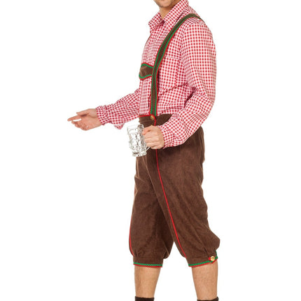 Lederhosen marroni lunghi da uomo