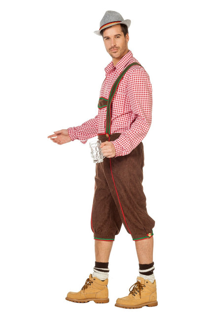 Lederhosen marroni lunghi da uomo