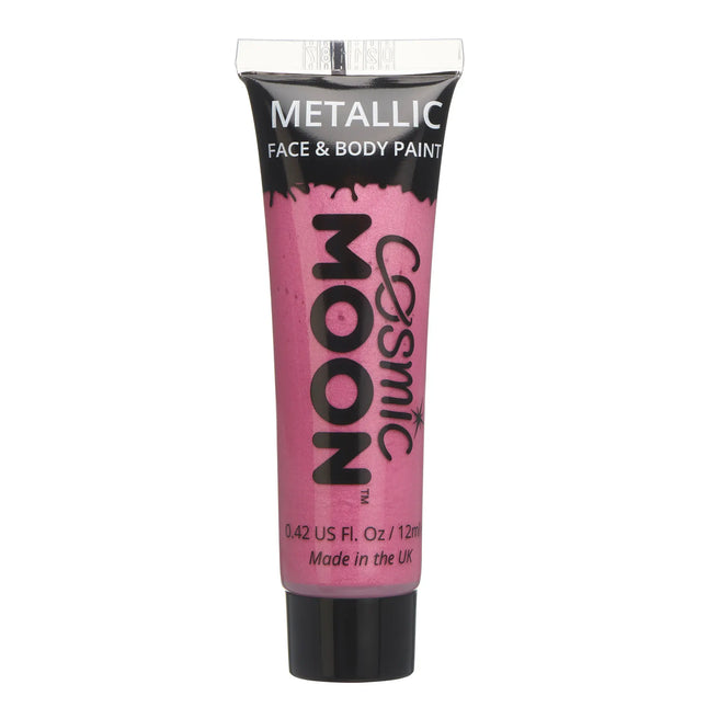 Cosmic Moon Metallic Face Paint Rosa 12ml