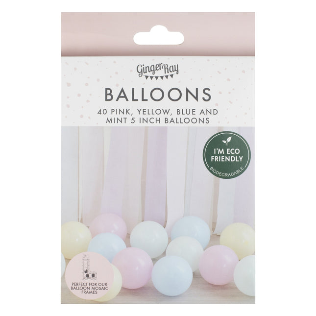 Palloncini Pastello 13cm 40pz