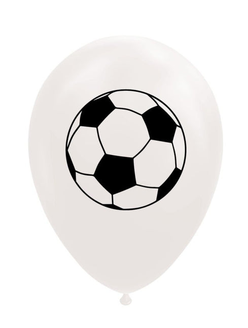 Palloncini bianchi da calcio 30,5 cm 8 pezzi