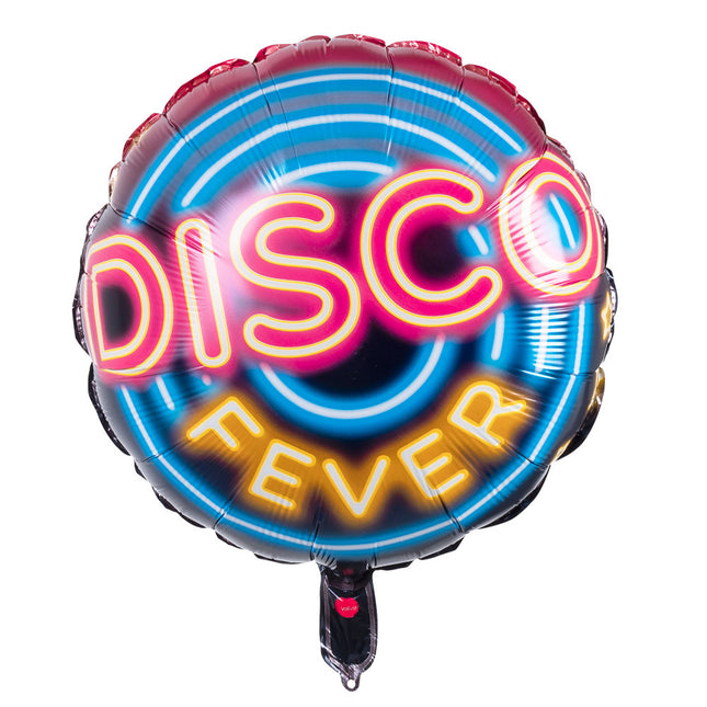 Palloncino ad elio Disco Fever 45 cm vuoto