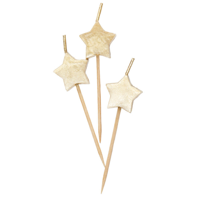 Candele Star Gold 6 pezzi