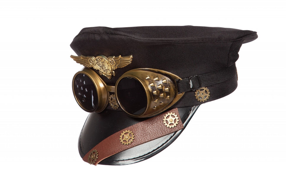 Cappello Steampunk con occhiali