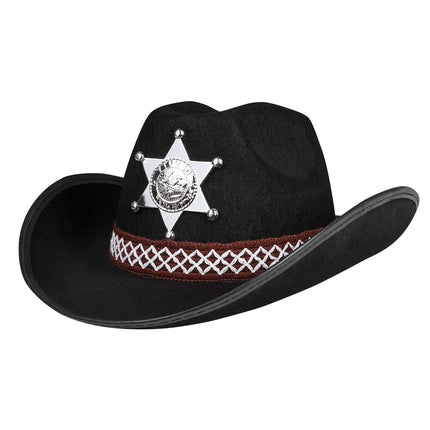 Cappello da cowboy bambino nero