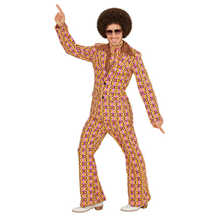 Disco 70S Costume Colorato Uomo Retrò