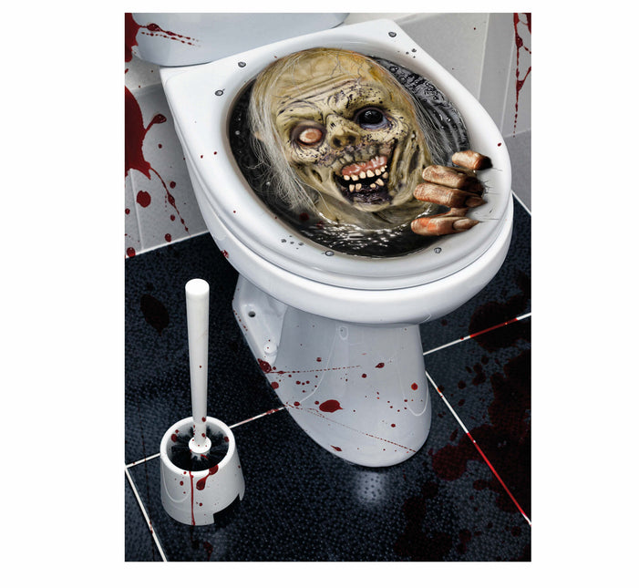 Decorazione di Halloween per la toilette Zombie