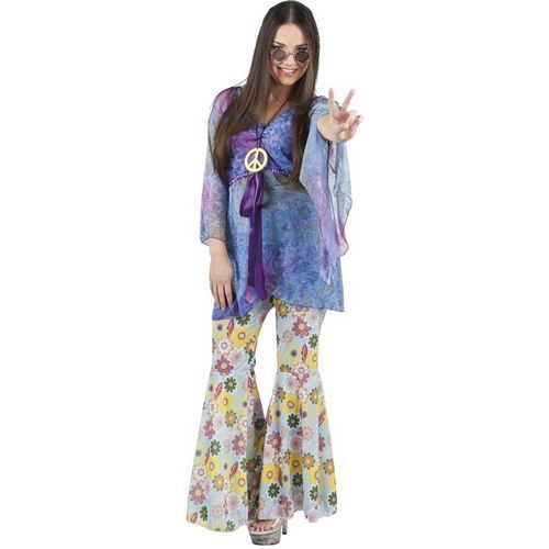 Costume Hippie Donna Fiori