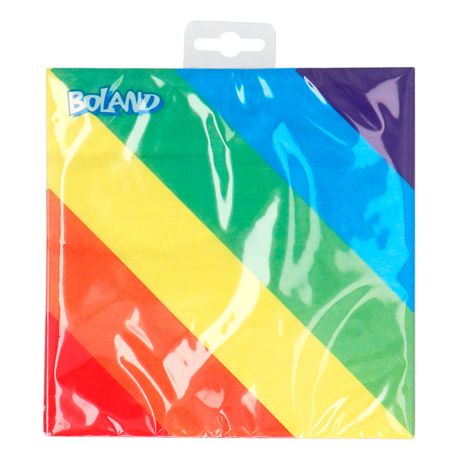 Tovaglioli arcobaleno 33cm 20pz