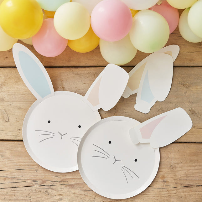 Piatti di Pasqua Coniglio 25cm 8pz