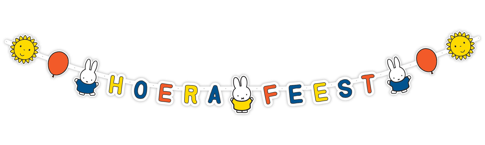 Ghirlanda di lettere Miffy 2,2 m